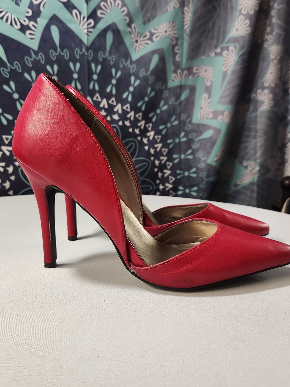 ⭐️Breckelles Magenta Pink Pointed Toe d'Orsay Stiletto Pumps Heels Size 10